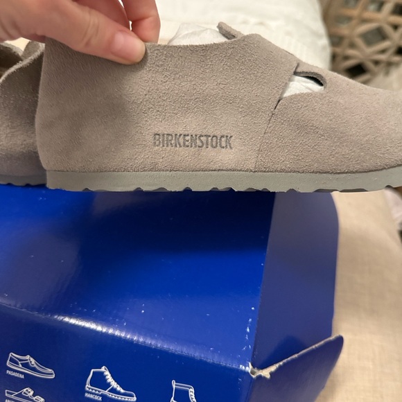 Birkenstock women’s London Suede Gray Suede Loafers size 37 - Picture 13 of 13